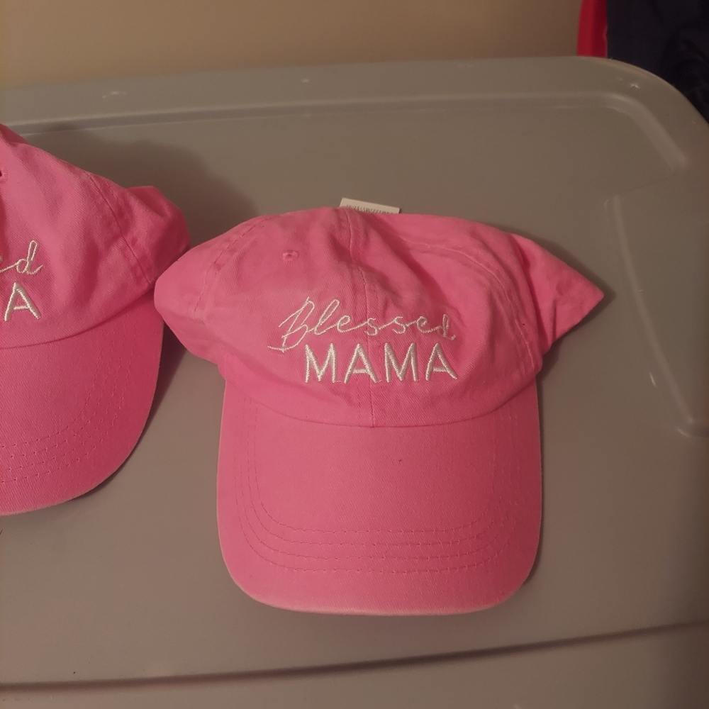 Pink 'Blessed Mama' Cap